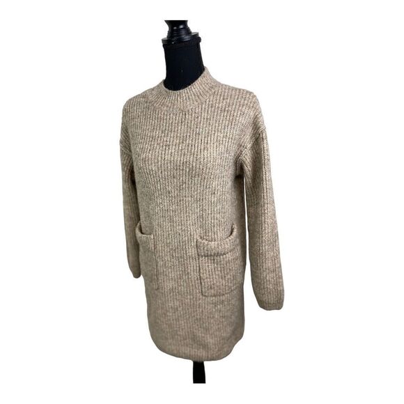 Zara Dresses & Skirts - #206 ZARA Chunky Oatmeal Sweater Dress